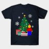Lego Man Around The Christmas Tree Gift Chrismas shirt