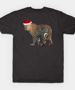 Leopard Santa Christmas shirt