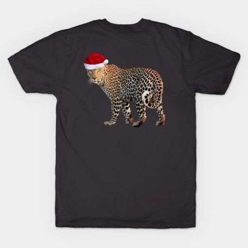 Leopard Santa Christmas shirt