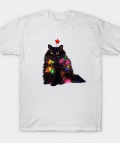 Lights Cat Christmas shirt