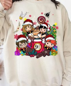 Magic Harry Christmas Coffee Latte Shirt, Wizard Christmas Sweatshirt