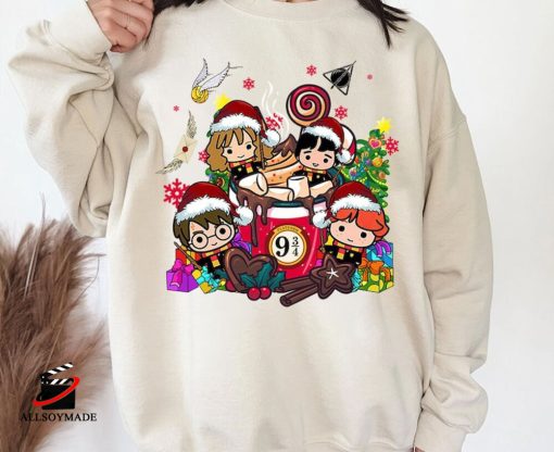 Magic Harry Christmas Coffee Latte Shirt, Wizard Christmas Sweatshirt