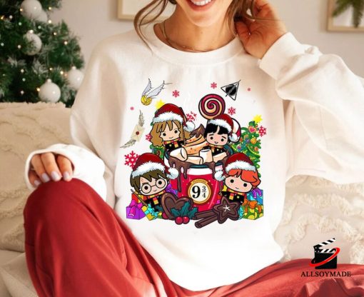 Magic Harry Christmas Coffee Latte Shirt, Wizard Christmas Sweatshirt