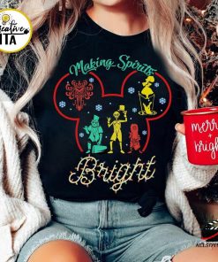 Making Spirits Bright Disney Christmas Sweatshirt, Xmas Disney shirt