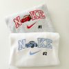 McQueen & Sally Embroidered Hoodie, Trendy Nike Couple Sweatshirt
