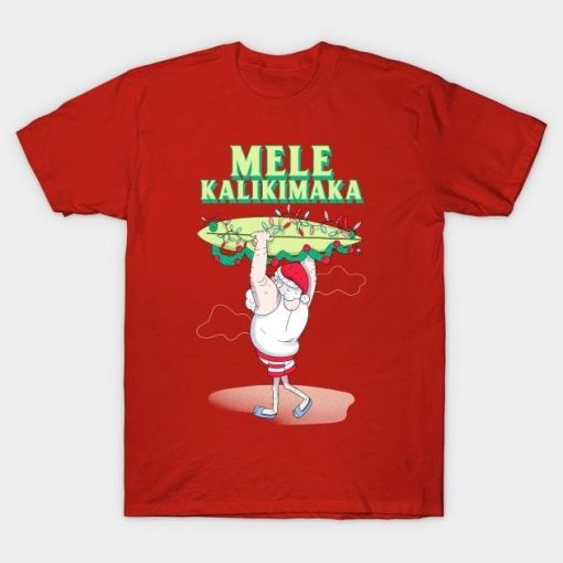 Mele Kalikimaka Santa Claus Merry Christmas shirt