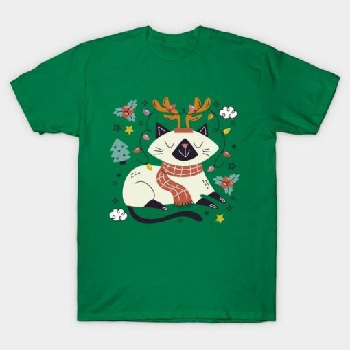 Meowy cat Christmas shirt