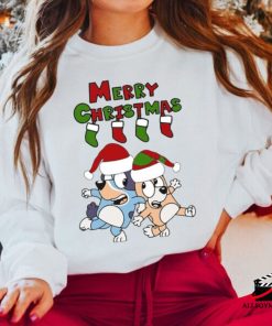 Merry Christmas Bluey Sweatshirt, Bluey Gift