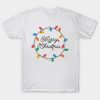 Merry Christmas Wreath of Retro Christmas Lights shirt