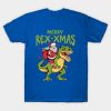 Merry Rex Xmas Santa Claus riding dinosaur Christmas shirt