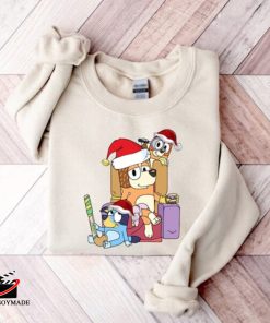 Mom Bluey Christmas Sweatshirt, Bluey Family