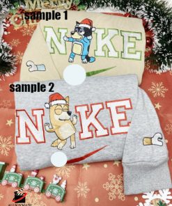 Nike Bluey And Bingo Couple Matching Embroidered Sweatshirt