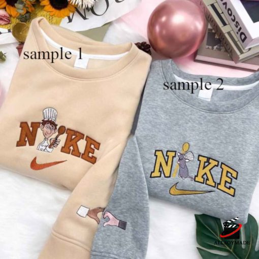 Nike Disney Ratatouille Remy And Alfredo Linguini Embroidered Sweatshirt