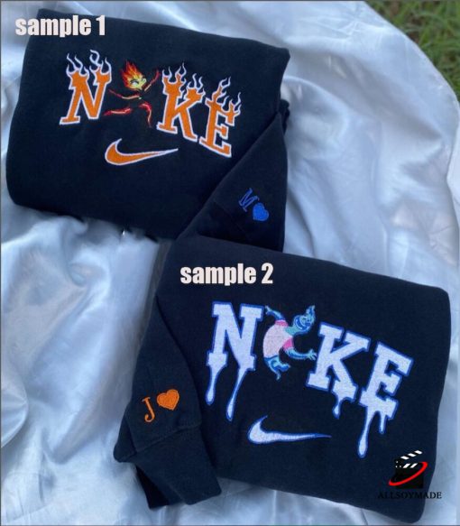 Nike Ember Embroidered Sweatshirt, Couple Embroidered Sweatshirt