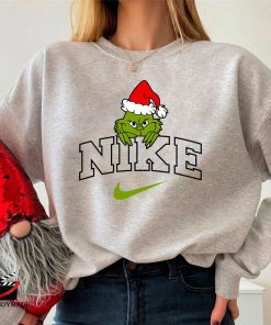Nike Logo Santa Grinch Christmas Sweatshirt