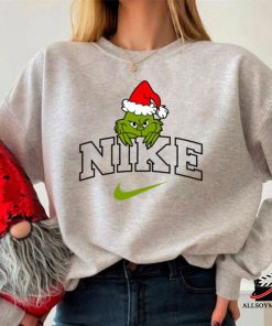 Nike Logo Santa Grinch Christmas Sweatshirt