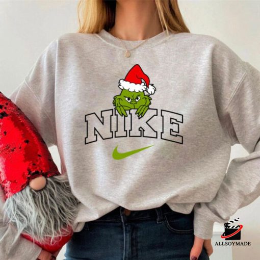 Nike Logo Santa Grinch Christmas Sweatshirt