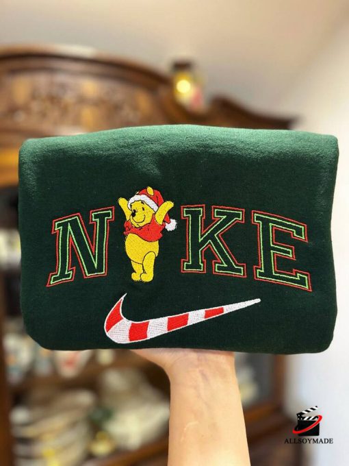 Nike Winnie the Pooh Embroidered Christmas Sweatshirt