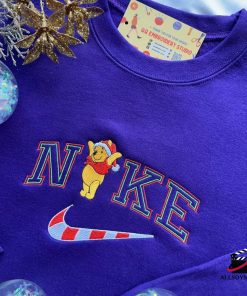 Nike Winnie the Pooh Embroidered Christmas Sweatshirt