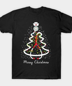 Nurse Merry christmas tree shirt