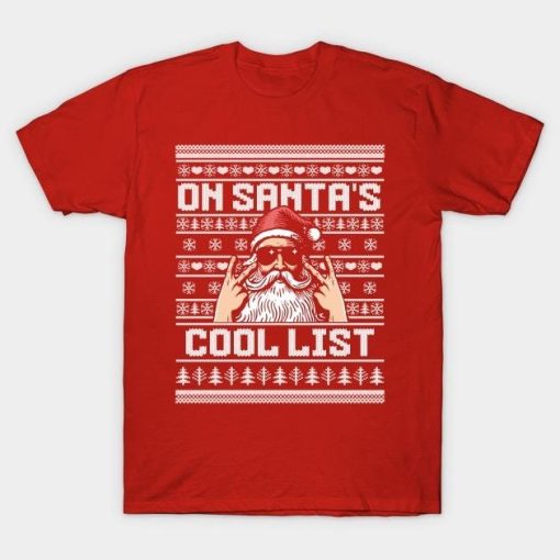 On Santa’s Cool List Christmas shirt