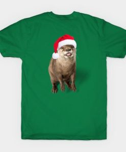 Otter Santa Christmas shirt