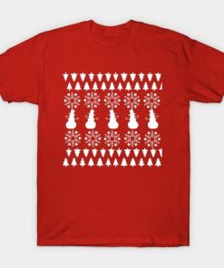 Patterns with snow man and tree Christmas shirt