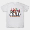 Penguins wearing hat Merry Christmas shirt