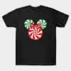 Pepperminty Candy Christmas T-shirt