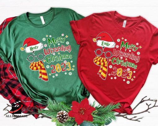 Personalized Harry Potter Wizard Christmas Shirt, Harry Xmas Gifts