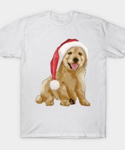 Puppy dog hat Christmas shirt
