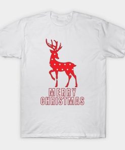 Reindeer red Merry Christmas shirt