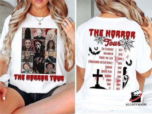 Retro Character Movie The Horror Tour T Shirt, Cheap Halloween Horror Nights Shirts