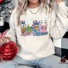 Retro Stitch Coffee Christmas Sweatshirt, Disney Christmas Shirt