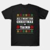 Retro Vintage Ugly Christmas Taiko Drummer Gifts T-Shirt