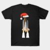Rocket wearing Santa hat Christmas shirt