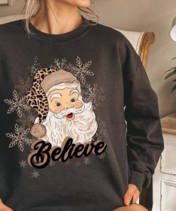 Santa Believe Sweatshirt, Santa Claus Sweater