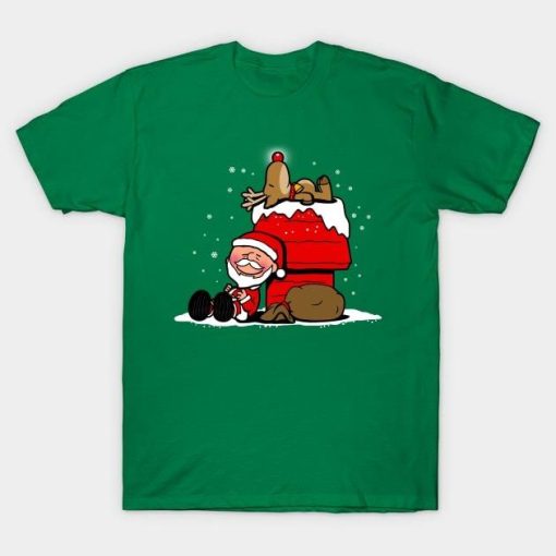 Santa Claus And Rudolph Winter Snow Christmas shirt