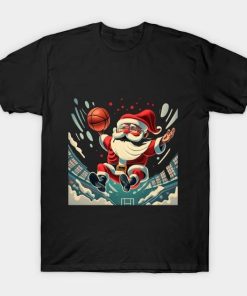 Santa Claus Basketball Christmas shirt