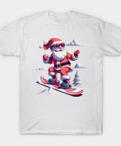 Santa Claus Skiing Christmas shirt