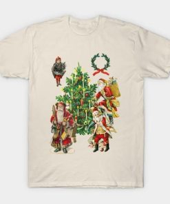 Santa Claus and gifts vintage Christmas shirt