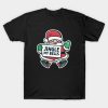 Santa Claus holding a sign Jingle my Bells Christmas shirt