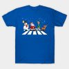 Santa Claus snowman and other characters Christmas shirt