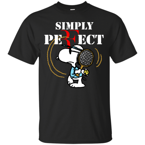 Snoopy – Roger Federer – Simply Perfect Shirt, Hoodie, Tank