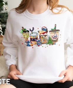 Stitch Christmas Coffee Sweatshirt, Disney Christmas Shirts