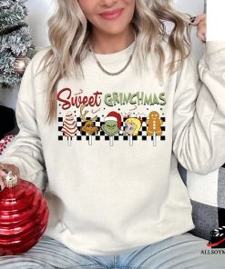 Sweet Grinchmas Grinch Family Squat Sweatshirt, Matching Family Christmas