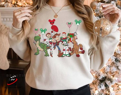 Toy Story Friends Christmas Sweatshirt, Toy Story Characters Sweatshirt