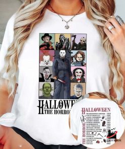 Vintage Halloween Characters The Horror Tour T Shirt, Cheap Halloween Michael Myers Shirt