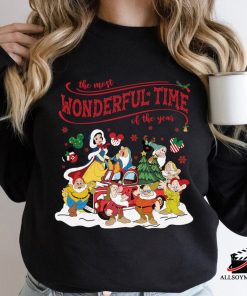 Vintage It’s The Most Wonderful Time Of The Years Snow White And The Seven Dwarfs Squad Christmas Sweatshirt
