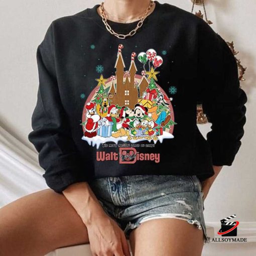 Vintage Mickey And Friend Christmas Sweatshirt, Family Christmas Shirt